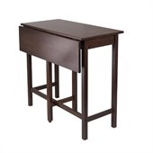 Winsome Lynnwood Drop Leaf High Table in Antique Walnut