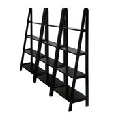 Winsome 4 Tier Wall Bookcase Unit in Espresso Beechwood