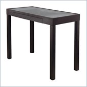 Winsome Darrel Computer Table with Glass Top in Black Finish
