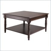 Winsome Whitman Square Coffee Table in Cappuccino Finish