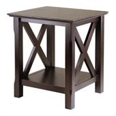 Winsome Xola End Table in Cappuccino Finish