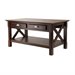 Winsome Xola Coffee Table with 2 Drawers in Cappuccino Finish