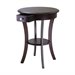 Winsome Sasha Round Accent End Table in Cappuccino Finish