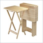 Winsome Rectangular TV Table in Natural (Set of 4)