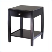 Winsome Cleo End Table in Dark Espresso Finish