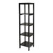 Winsome Hailey 5-Tier Modular Tower Shelf in Dark Espresso Finish