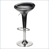 Winsome Spectrum Air Lift Adjustable Swivel Seat Stool in Black/Metal