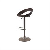 Winsome Bali Adjustable Air Lift Stool with Woven Seat in Rattan