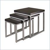 Winsome Jared Nesting Table Set in Dark Espresso Finish