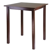 Winsome Parkland High/Pub Square Table in Antique Walnut Finish