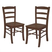 Winsome Ladder Back Chair in Antique Walnut Finish