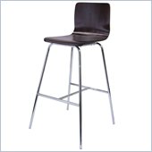 Winsome Archer 30 Bar Height Stool in Walnut and Chrome