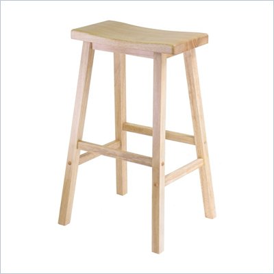Winsome 29" Saddle Bar Stool in Beech