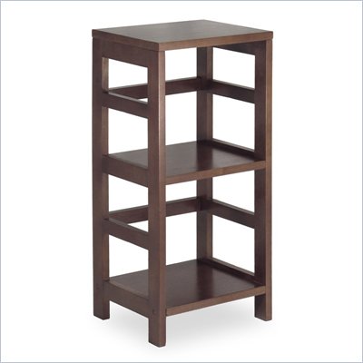 Winsome 2 Section Shelving Unit in Espersso Beechwood