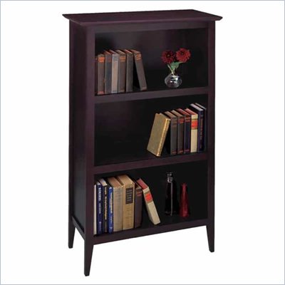 Winsome 3 Tier Bookcase in Espresso Beechwood