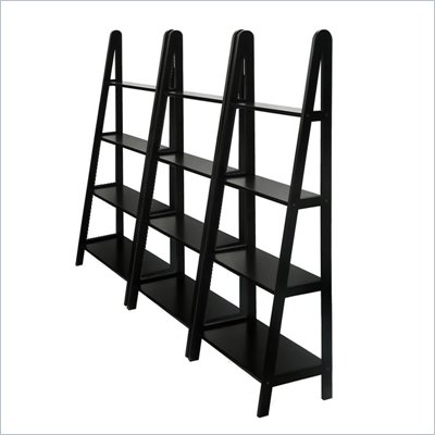Winsome 4 Tier Wall Bookcase Unit in Espresso Beechwood