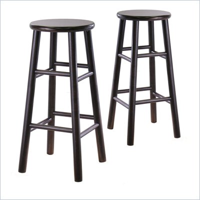 Winsome 30" Bar Stools in Espresso (Set of 2)