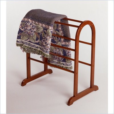 Winsome Quilt Rack Closet Organizer in Antique Walnut