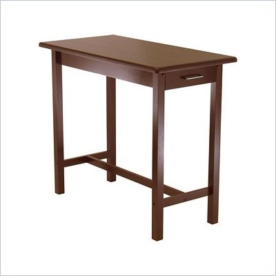 Winsome Kitchen Island Table in Antique Walnut