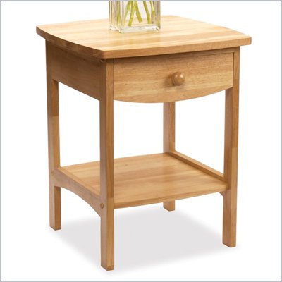 Winsome Basics Solid Wood End Table / Nightstand in Natural