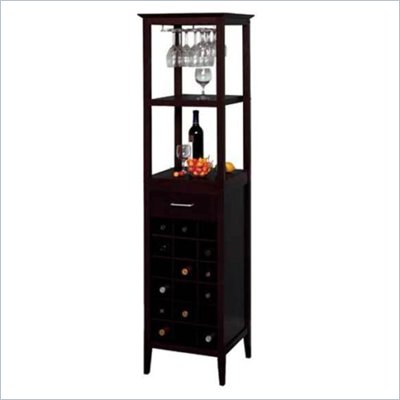 Winsome 18 Bottle Wine Tower in Espresso