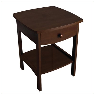 Winsome Basics End Table / Nightstand in Antique Walnut