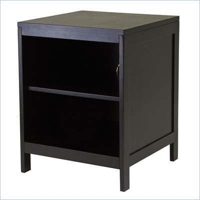 Winsome Hailey Small Modular Espresso TV Stand with Open Shelf