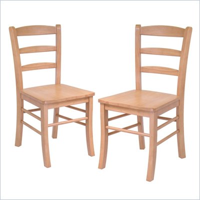 Winsome Hannah Dining Wood Side Chairs in Light Oak Finish (Set of 2)
