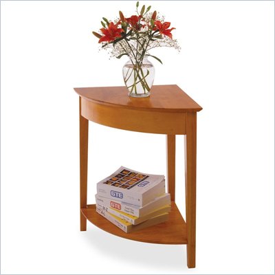 Winsome Solid Wood Corner Table in Honey