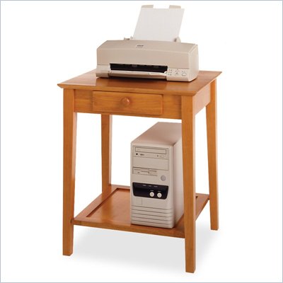 Winsome Solid Wood Printer Stand / End Table in Honey