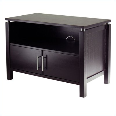Winsome Linea Solid Wood TV Stand in Espresso