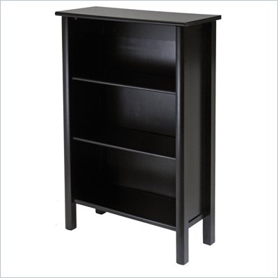 Winsome Liso 3 Shelf 44"H Wood Bookcase in Espresso
