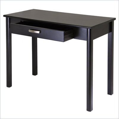 Winsome Liso Wood Writing Desk with Drawer  in Dark Espresso