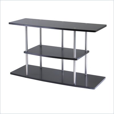 Winsome Monroe Plasma/LCD Metal TV Stand in Dark Espresso Finish