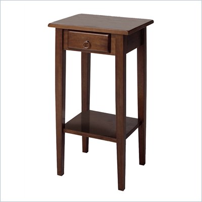 Winsome Regalia Accent Phone Stand in Anitque Walnut
