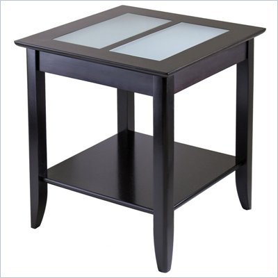 Winsome Syrah Solid Wood End Table in Espresso