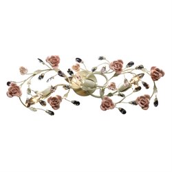 ELK Lighting Heritage 3-Light Vanity In Cream And Porcelain Roses