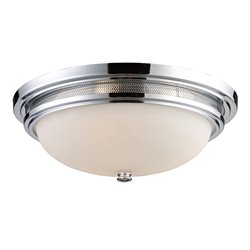ELK Lighting Flush Mount 3-Lights In Polished Chrome