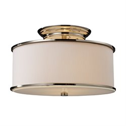 ELK Lighting Lureau 2-Light Semi-Flush In Polished Nickel