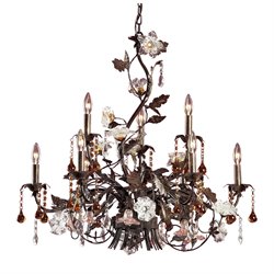 ELK Lighting Cristallo Fiore 9 Light Chandelier