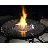 Outdoor GreatRoom Company 42 Inch Wood Burning Steel Firepit with Granite Top