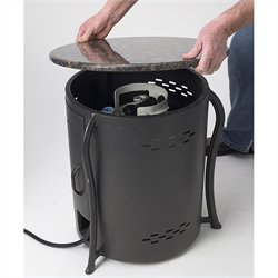 Outdoor Great Room Company Table and Liquid Propane Tank Cover with Granite Top