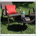 Outdoor Great Room Company Sun Lounger Side Table with Glass Top