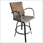 Outdoor GreatRoom Company Saddle Swivel Bar Stool (Set of 2)