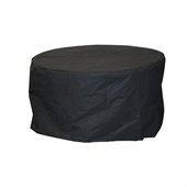 Round Black Vinyl Cover for Chat Table & Glass 42
