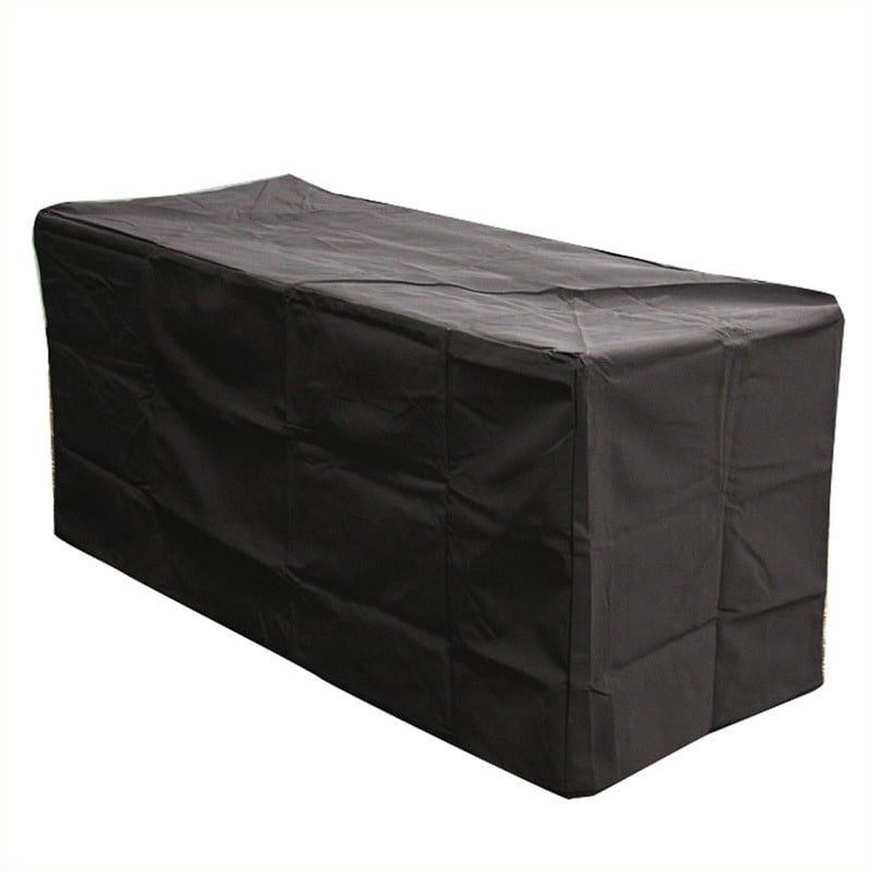 Outdr Greatroom Company Black Rectangular Vinyl Patio Furniture Cover