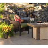 Balsam Deep Seating Chair in Dupione Aloe Acrylic Fabric
