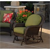 Balsam Deepseating Glider Chair in Dupione Aloe Acrylic Fabric