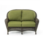 Balsam Deepseating Loveseat in Dupione Aloe Acrylic Fabric