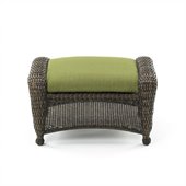 Balsam Deepseating Ottoman in Dupione Aloe Acrylic Fabric